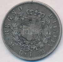 Olaszország 1867BN 1L Ag "II. Viktor Emánuel" T:2-
Italy 1867BN 1 Lira Ag "Victor Emm...