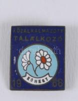 1966. "Közalkalmazott Találkozó Kőhegy" zománcozott jelvény T:2