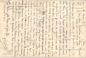 Military WWI entry of the Hellenic army into Salonika / Thessaloniki, General Sarrail (gluemark)