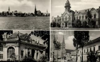 37 db modern, fekete-fehér magyar városképes lap / 37 modern, black and white Hungarian postcards