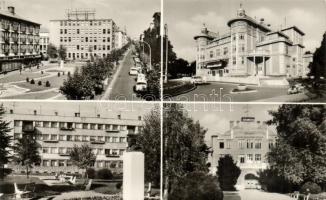 37 db modern, fekete-fehér magyar városképes lap / 37 modern, black and white Hungarian postcards