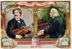 ca. 1900. 444 db Liebig szines litho reklámkártya főleg 6 db-os teljes sorozatokban, klf. témákban /...