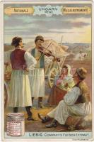 ca. 1900. 444 db Liebig szines litho reklámkártya főleg 6 db-os teljes sorozatokban, klf. témákban /...