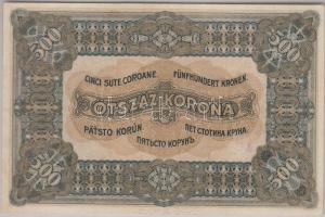 1920. 500K nyomat felfelé tolódva az alapnyomati keretben T:II,II-