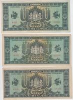 1946. 100.000MP (3x) három eltérő színű címletjelölés T:II,II-,III