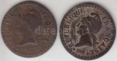 Franciaország 1797-98 LAN 6 1c + 1798-99 LAN 7 1c T:3,3-
France 1797-98 LAN 6 1 centime + 1798-99 LA...