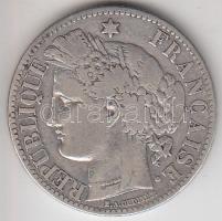 Franciaország / Modern Köztársaság 1881A 2Fr Ag T:2-,3
France / Modern Republic 1881A 2 Francs Ag C:...