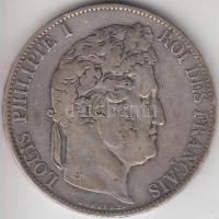 Franciaország 1845BB 5Fr Ag "I. Lajos Fülöp" Strasbourg T:2-,3
France 1845BB 5 Francs Ag &...