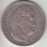 Franciaország 1846A 5Fr Ag "I. Lajos Fülöp" Párizs T:2-
France 1846A 5 Francs Ag "Lou...