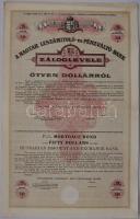 1928 Magyar leszámítoló és Pénzváltó Bank 50$ záloglevél / Pfandbrief