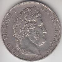Franciaország 1848A 5Fr Ag "I. Lajos Fülöp" Párizs T:2-
France 1848A 5 Francs Ag "Lou...