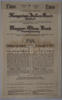 1928 Magyar Olasz Bank 500ł záloglevél / Pfandbrief