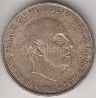 Spanyolország 1966.(68) 100P Ag "Caudillo" T:2
Spain 1966.(68) 100 Pesetas Ag ""...