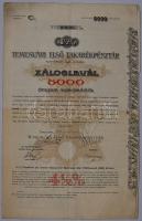 1903 Temesvár Első Takarékpénztár 5000K záloglevél / Pfandbrief