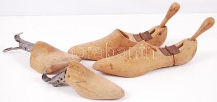 cca 1920 Női sámfák 36-38-as méretben, egy pár a pestszentlőrinci Rényi Oszkár Rt.-től /  Vintage women's shoe horns, 20-25cm