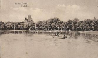 Palicsfürdő, lake, boat