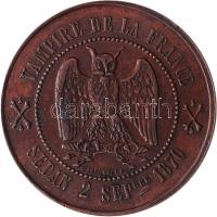 Franciaország 1870. "III. Napóleon / A szeptember 2.-i Sedan csata" Br gúnyérem. Sign.: Ma...