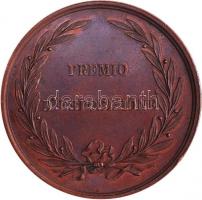 Olaszország 1858. "Kertészeti Társaság" Br kiállítási díjérem Szign.: Carl Radnitzky (17.3...