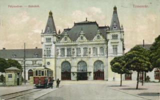 Temesvár railway station, tram