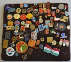 ~90db vegyes külföldi és magyar jelvény, főleg a szocialista időszakból, zománcozottak is T:vegyes