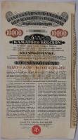 1920 Ganz és Társa-Danubius Gép-Vagon és Hajógyár Rt. 10000K kötvény / Maschinen-, Waggon und Schiffbau AG 10000K Anleihe