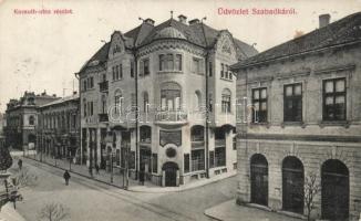 Szabadka, Kossuth street, savings bank, cafe (fl)