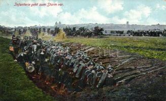 German infantry, fusillade