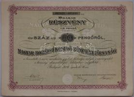1926 Magyar Borértékesítő Rt. 100 P részvény / Weinhandels AG 100 P Aktie