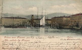 Fiume, port, sailing boats (EB)