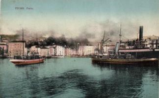 Fiume, port, ships