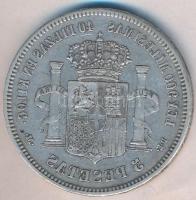 Spanyolország 1871.(74) 5P Ag "I. Amadé" T:2-
Spain 1871.(74) 5 Pesetas Ag "Amadeao I...