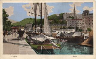 Fiume port, sailing boats, photographer (EK)