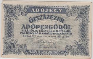 1946. 500.000AP (2x) sorozatszám nélkül T:III