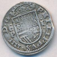 Spanyolország 1628P 1R Ag "I. Amadé" T:2- lapkahiba Spain 1628P 1 Real Ag "Amadeao I" C:VF planchet error