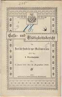 1899 A Deutsch-Landsbergi Zenészegylet jelentése / Jahresbericht des Musikvereines Deutsch-Landsberg