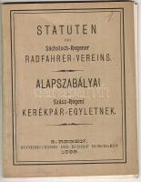 1899 A Szászrégeni Kerékpár-Egylet alapszabályai / Statuten des Sächsisch-Regener Radfahrer Vereins