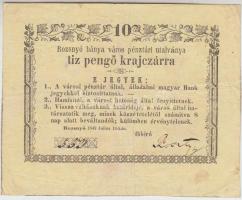 Rozsnyó 1849. 10kr T:III