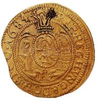 1684. Dukát Au "Apafi Mihály" Fogaras (3.44g) T:1-,2 R! lyuktömött, súlyra vágott
Hungary ...