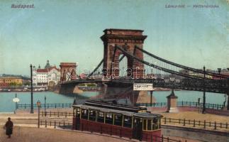 Budapest Lánchíd, villamos