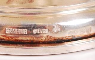 Jelzett, 925/1000 tisztaságú sterling ezüst (Ag) kiddus kehely 1966 és 1999 közötti magyarországi be...