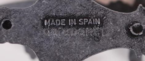 Liliomos fém fali tőr-, illetve kardtartó / 
Metal dagger and sword holders, 9cm