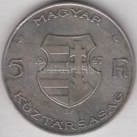 1947. 5Ft Ag "Kossuth" T:3