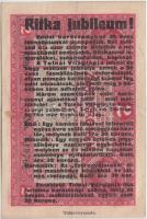 1917. 2K hátlapon "Tolnai Világlapja" jubileumi felülbélyegzéssel T:III