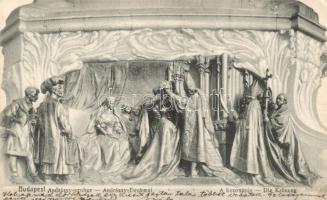 Budapest V. Andrássy-szobor, a koronázási dombormű (EK)