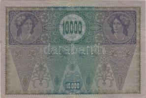 1918. 10.000K osztrák típus "Deutschösterreich" felülbélyegzéssel T:III(kis szakadás)