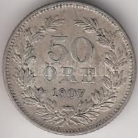 Svédország 1907. 50ö Ag T:2 Sweden 1907. 50 Öre Ag C:XF