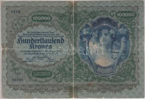 Ausztria/Osztrák-Magyar Bank 1922. 100.000K T:IV