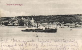 Kiskőszeg, Danube, ship (fa)