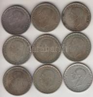Svédország 1942-1950. 1K Ag "V. Gusztáv" (9xklf) T:vegyes
Sweden 1942-1950. 1 Krona "...