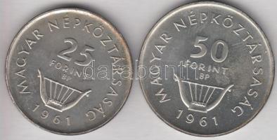 1961. 25Ft Ag + 50Ft Ag "Liszt" pár T:P